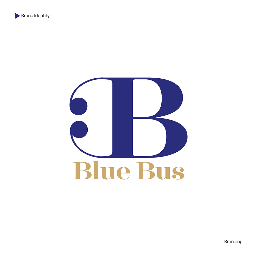 تصميم شعار مقترح لشركة Blue Bus