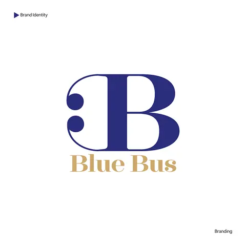 تصميم شعار مقترح لشركة Blue Bus